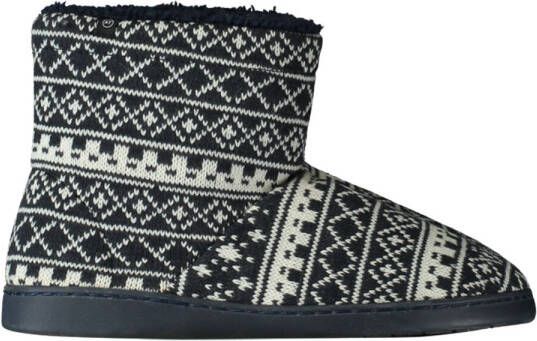 America Today Anton pantoffels donkerblauw/wit