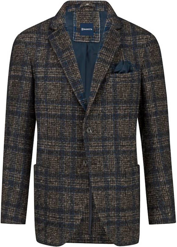 BABISTA Colbert met warme wol Beige/Blauw