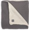 Jollein Wiegdeken Bliss Knit Teddy Storm Grey 75 x 100 cm online kopen