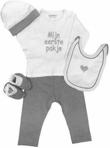 Petit Villain Cadeauset 5 Delig Mijn Eerste Pakje Wit Grijs