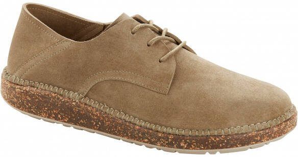 Birkenstock Gary Suede Leather Sneakers Schmal, bruin/beige