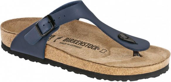 Birkenstock Gizeh BF Sandalen Normal, beige/bruin/blauw