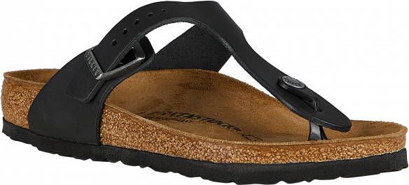 Birkenstock Gizeh FL Sandalen Normal, zwart/bruin