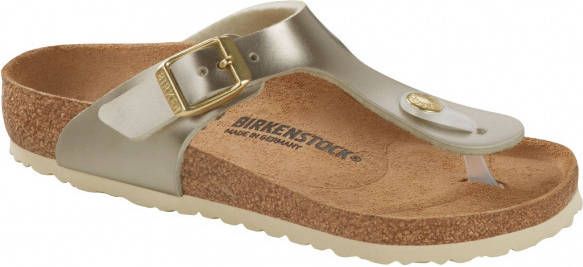 Birkenstock Kid's Gizeh BF Sandalen Schmal, beige/bruin