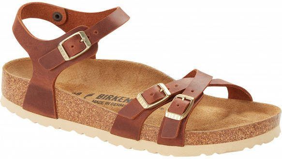 Birkenstock Women's Kumba Sandalen Schmal, bruin/beige