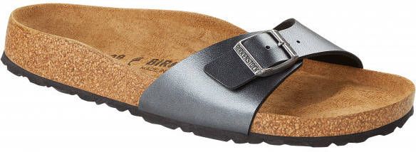 Birkenstock Women's Madrid BF Metallic Sandalen Schmal, beige
