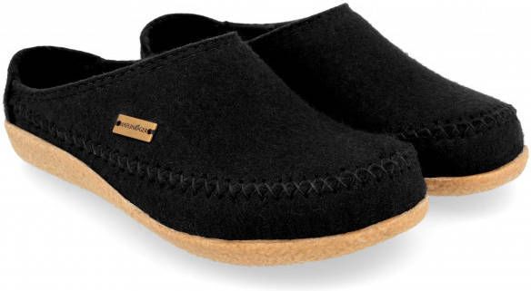 Haflinger Blizzard Credo Pantoffels zwart