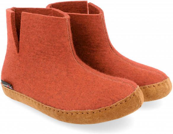 Haflinger Emil's Booty Pantoffels rood