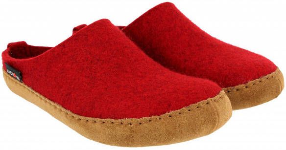 Haflinger Emil's Toffel Pantoffels rood