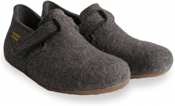 Haflinger Focus Pantoffels zwart/grijs