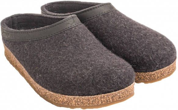 Haflinger Grizzly Torben Pantoffels zwart