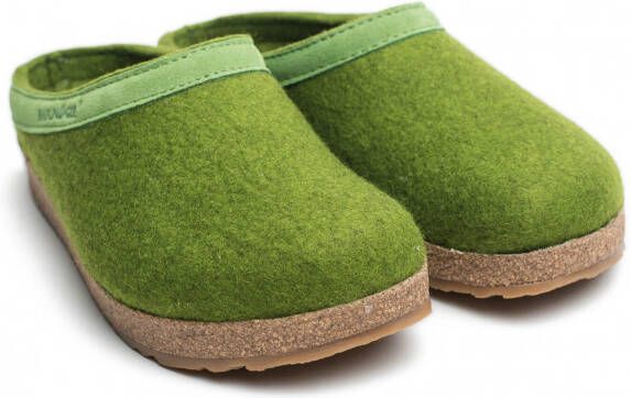 Haflinger Grizzly Torben Pantoffels olijfgroen