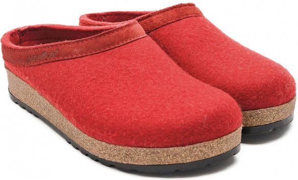 Haflinger Grizzly Torben Pantoffels rood