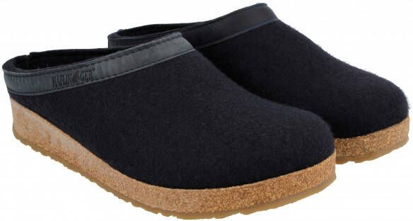 Haflinger Grizzly Torben Pantoffels zwart