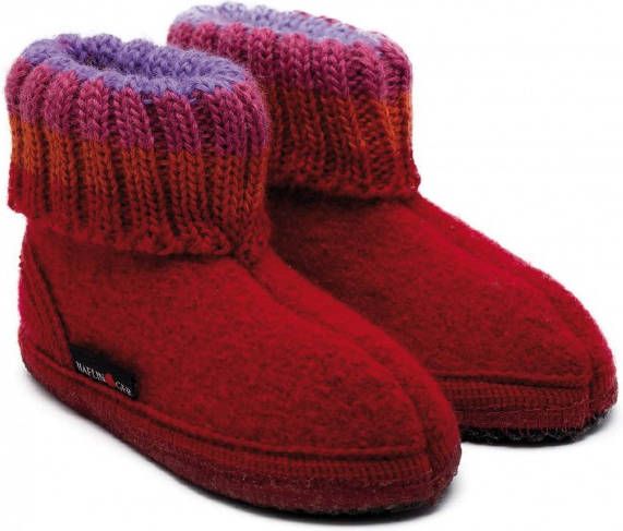 Haflinger Kids Paul Pantoffels rood