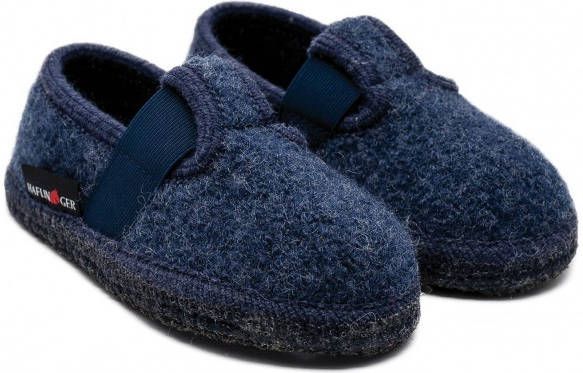 Haflinger Kid's Slipper Joschi Pantoffels blauw