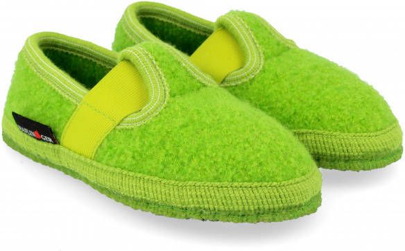 Haflinger Kid's Slipper Joschi Pantoffels groen