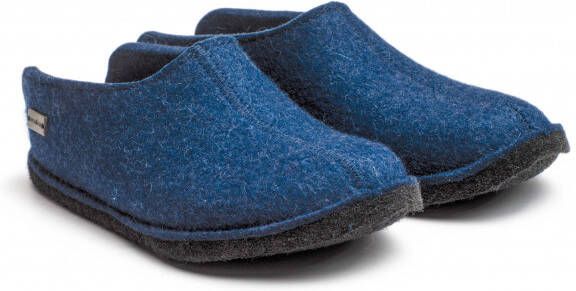 Haflinger Smily Pantoffels blauw