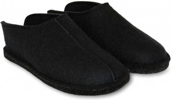 Haflinger Smily Pantoffels zwart