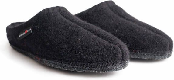 Haflinger Walktoffel Alaska Pantoffels zwart/grijs