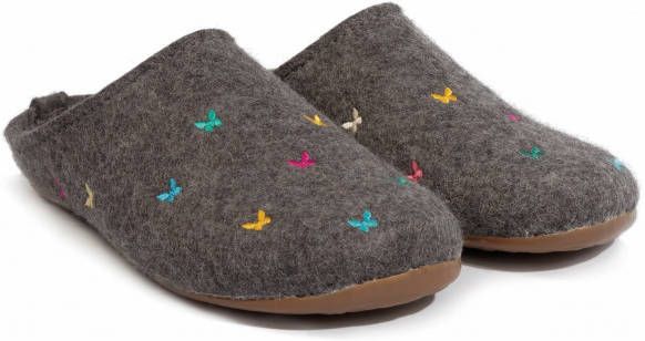 Haflinger Women's Everest Farfalline Pantoffels grijs