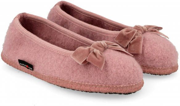 Haflinger Women's Fiocco Pantoffels roze