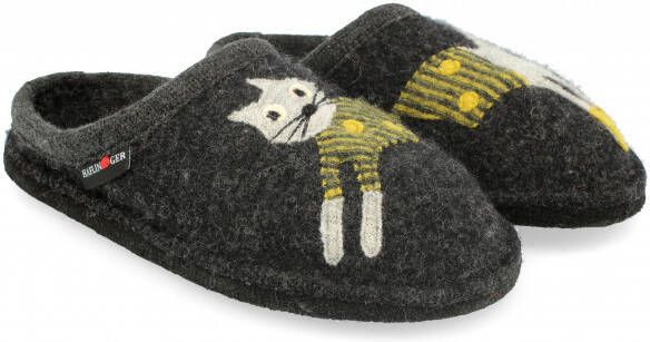 Haflinger Women's Flair Cucho Pantoffels zwart