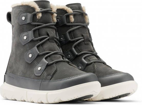 Sorel Women's Explorer II Joan Faux Fur Winterschoenen grijs