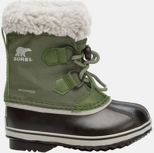Sorel Childrens Yoot Pac Nylon Snowboot Kind Lichtkaki/Zwart