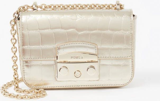 Furla Metropolis Crossbody Mini Bag , Beige, Dames