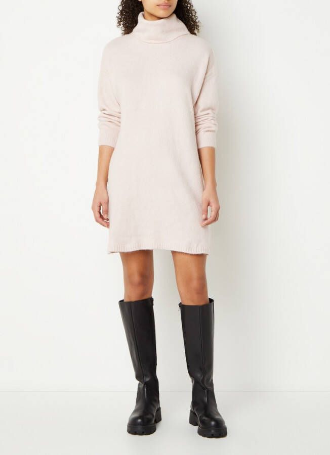 Mango Kylie fijngebreide trui jurk in wolblend met col