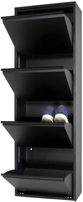 Huisenthuis.nl Schoenenkast Oscar 4 Zwart