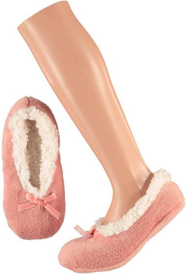 Apollo Dames Ballerina Sloffen/pantoffels Roze- 42 Sloffen Volwassenen