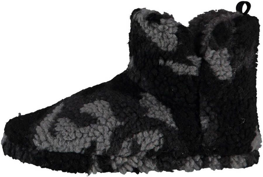 Apollo Jongens Hoge Pantoffels/sloffen Army Antraciet- 32 Sloffen Volwassenen