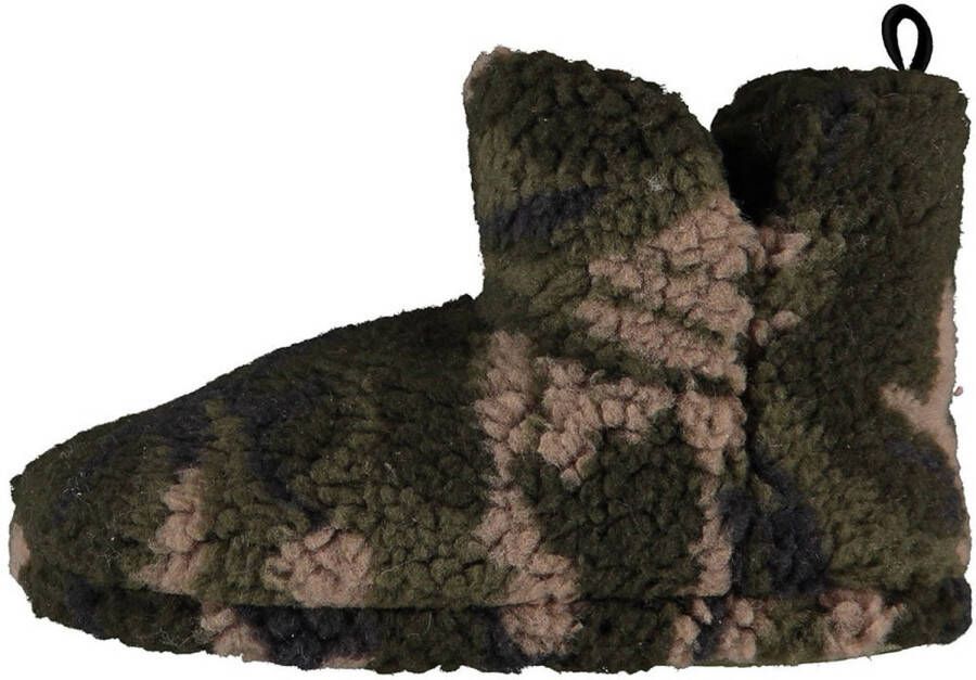 Apollo Jongens Hoge Pantoffels/sloffen Army Groen- 32 Sloffen Volwassenen