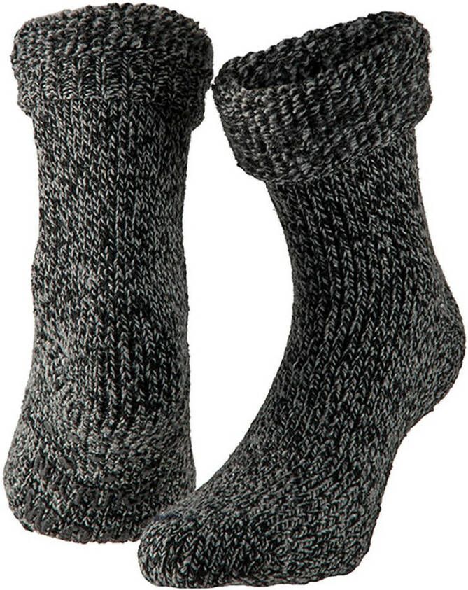 Apollo Kinderen Anti slip Korte Huissokken/slofsokken Zwart -- 38 Huissokken