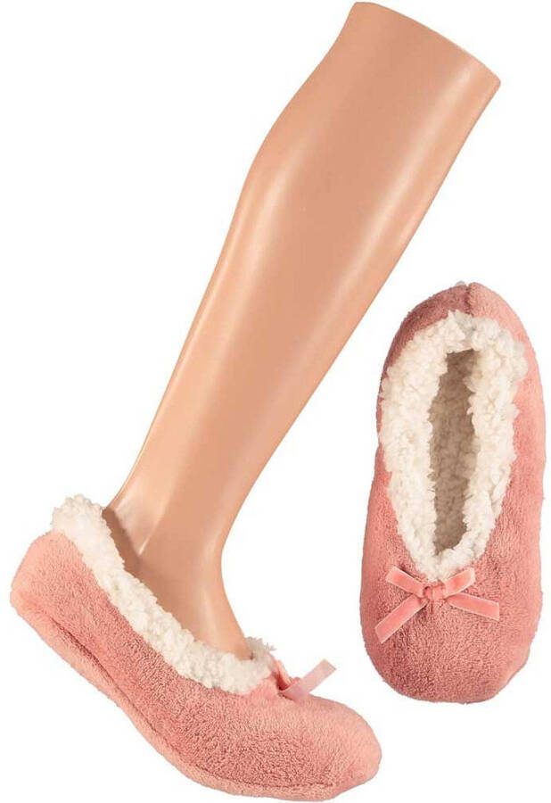 Apollo Lage Dames Sloffen/pantoffels Roze- 42 Sloffen Volwassenen