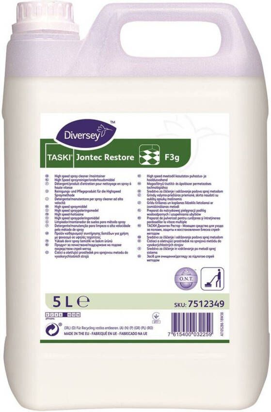 huismerk Taski Jontec Restore Hoogglans Onderhoudsmiddel 5ltr
