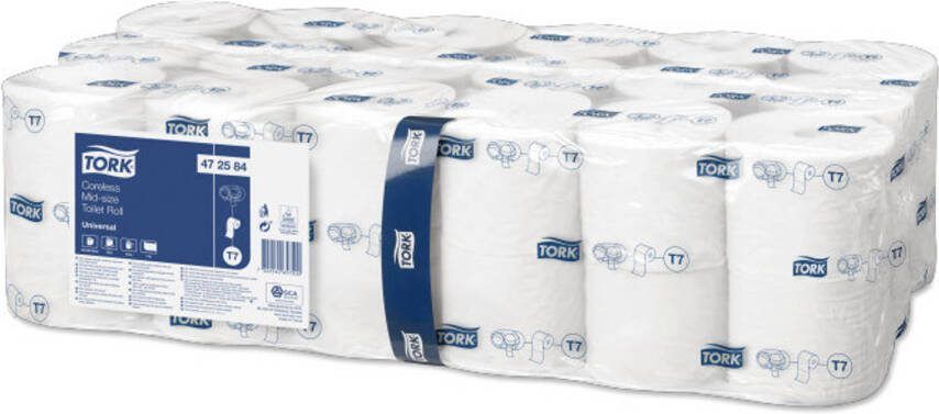 huismerk Tork T7 Coreless Toiletpapier 1lgs Wit Universal 36x1300vel