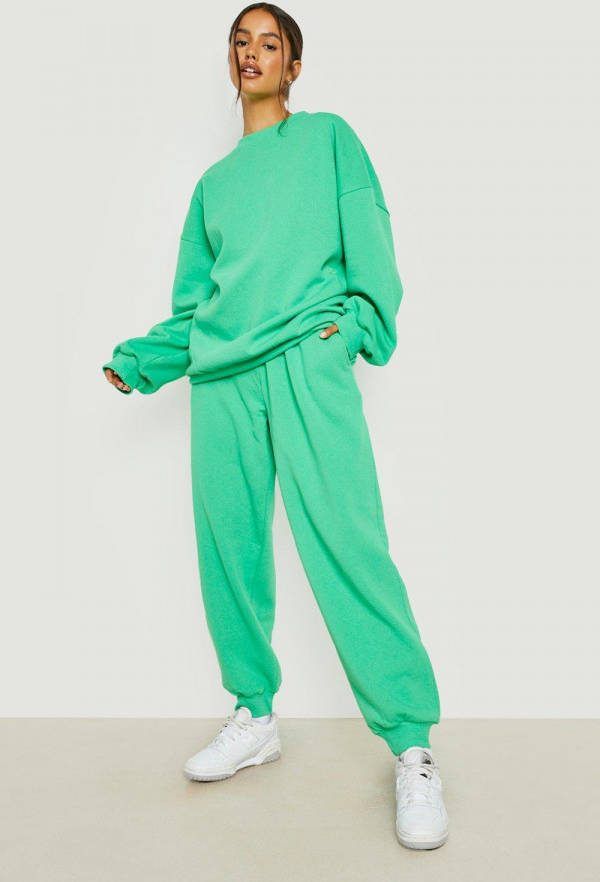 boohoo Basic Oversized Joggingbroek, Green