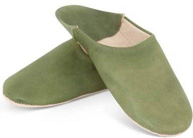 Safaary Marokkaanse Babouche Leer Groen 39