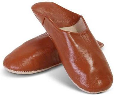 Safaary Marokkaanse Babouche Leer Natural 38