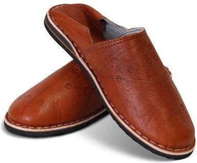 Safaary Marokkaanse babouches Heren Bruin 42