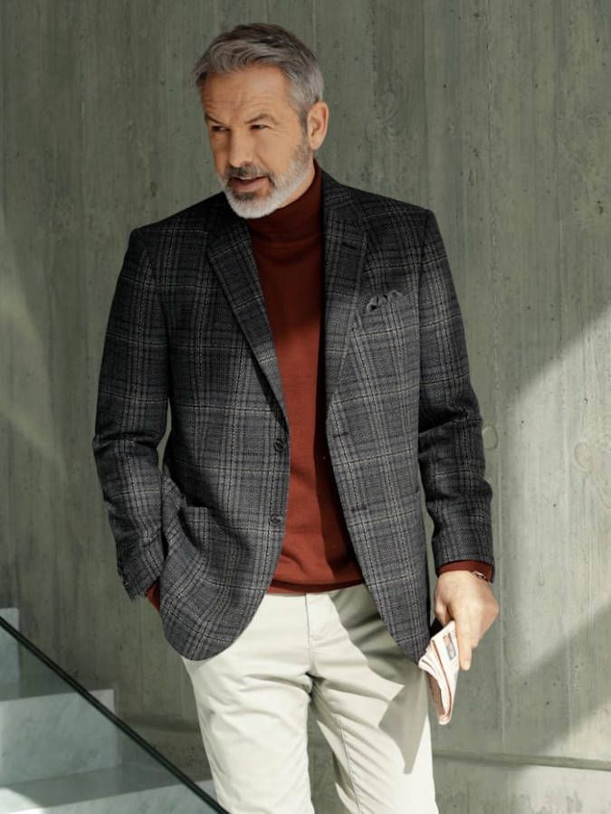 BABISTA Colbert met wol Blauw/Grijs