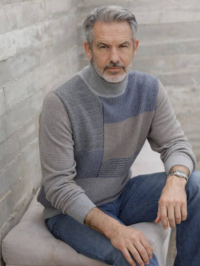 BABISTA Coltrui met verschillende structuren Beige/Blauw