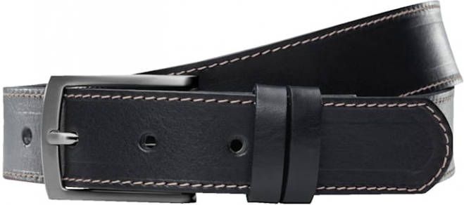 BABISTA Riem met contraststiksels Zwart