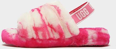 Ugg Fluff Yeah Marble Slides Children Pink
