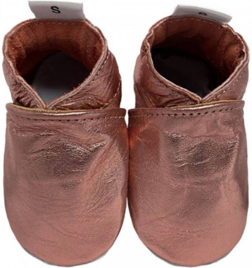 Babysteps leren babyslofjes roségoud