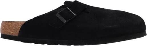 Birkenstock Boston zachte glijbanen , Zwart, Heren