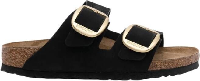 Birkenstock Schuifregelaars , Zwart, Unisex